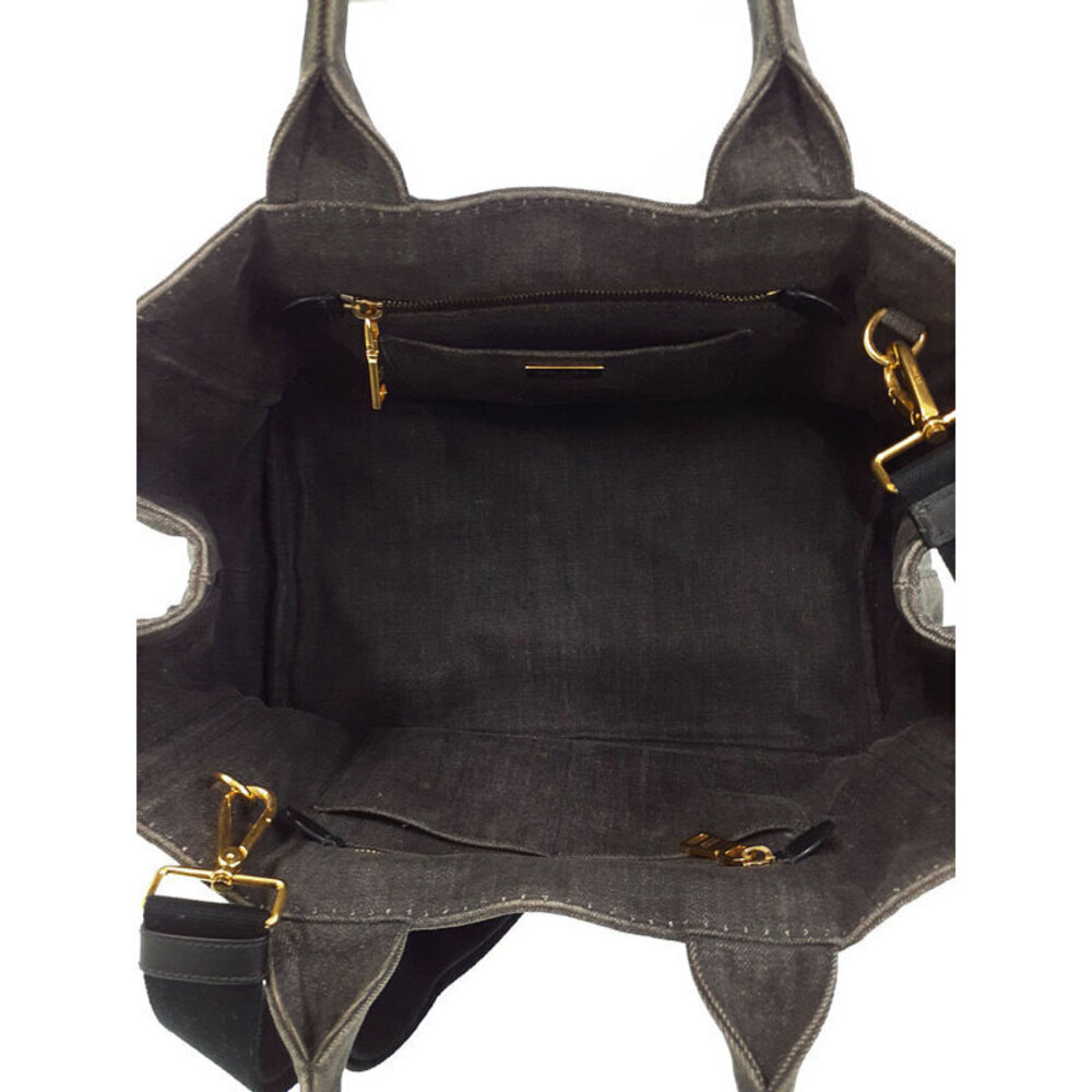 Prada Denim Canapa Tote Bag - Picture 3 of 9